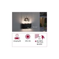Paulmann 94577 Neda Huisnummerlamp op zonne-energie Energielabel: A (A - G) 1 W Warmwit Antraciet - thumbnail