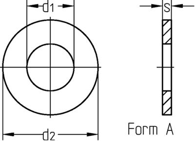 Dresselhaus o-ring washers a2 5.3mm 25 pcs.