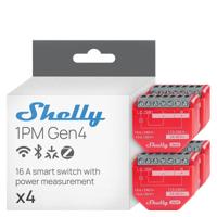 Slim Stopcontact Shelly SHELLY 1PM GEN4 4-PACK Wi-Fi 230 V 16 A (4 Stuks) - thumbnail