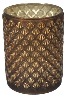 Waxinelichthouder Nana Glas Brons 21cm Waxinelichthouder Nana Glas Brons 21cm