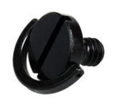Caruba 1/4" schroef met D-ring - zwart