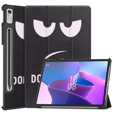 Lunso - Lenovo Tab P11 Pro Gen 2 (2e generatie) - Tri-Fold Bookcase hoes - Don't Touch