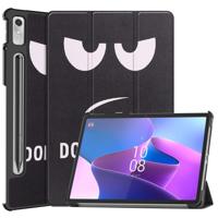 Lunso - Lenovo Tab P11 Pro Gen 2 (2e generatie) - Tri-Fold Bookcase hoes - Don't Touch - thumbnail
