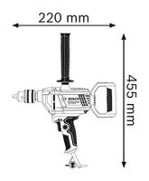 Bosch Professional GBM 1600 RE Boormachine 850 W - thumbnail