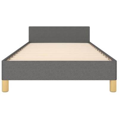 Bedframe zonder matras 80x200 cm stof donkergrijs