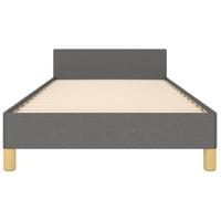 Bedframe zonder matras 80x200 cm stof donkergrijs - thumbnail