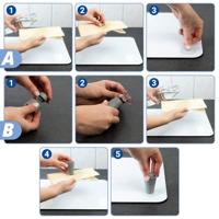 Wenko 2 fornuisafdekplaten (Marmer) - thumbnail