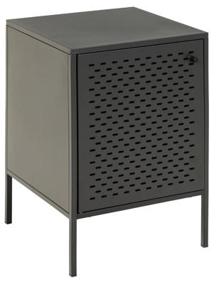 Bendt Nachtkastje 'Lua' zwart metaal, 40 x 60cm Bendt Nachtkastje 'Lua' zwart metaal, 40 x 60cm