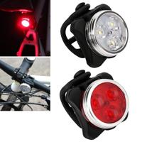 HJ-03050LM COB lamp kraal USB opladen vier-Speed dimmen waterdichte fiets koplamp + achterlicht set - thumbnail