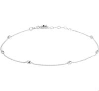 Enkelbandje Olijf zilver 24-26 cm - thumbnail