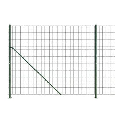 VidaXL Draadgaashek met flens 2x10 m groen