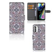 Motorola Moto G52 | Moto G82 | Bookcase | Flower Tiles - thumbnail