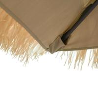 Parasol met stalen paal 223x223x213 cm bruin - thumbnail
