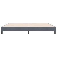 Boxspring zonder matras fluweel donkergrijs 180x210 cm - thumbnail