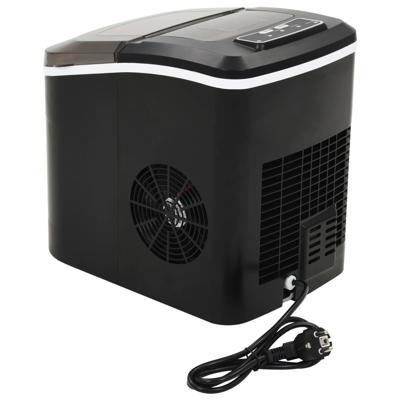 VidaXL Ijsblokjesmachine 2,4 l 15 kg/24 u zwart
