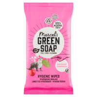Marcels Green Soap Hygiënische Schoonmaak Doekjes Patchouli & Cranberry - thumbnail