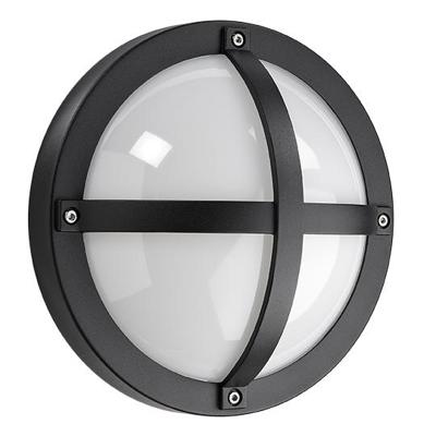 SG Solo LED wandlamp E27 mat zwart rond IP65 IK10 614550