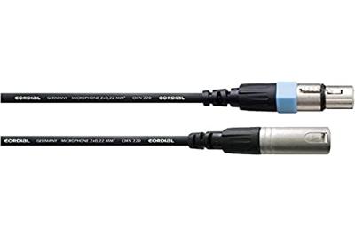Cordial CCM 1,5 FM XLR Verbindingskabel [1x XLR-bus - 1x XLR-stekker] 1.50 m Zwart