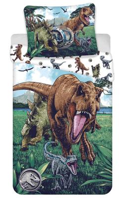 Jurassic World Dekbedovertrek 3 dino&apos;s 140 x 200 cm Katoen