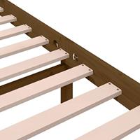 Bedframe massief hout honingbruin 120x190 cm 4FT Small Double - thumbnail