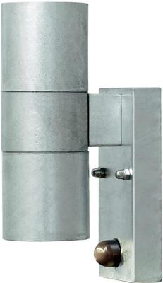 Wandlamp modena Up/Down gegalvaniseerd met bewegingsmelder GU10 fitting 7542-320 Konstsmide