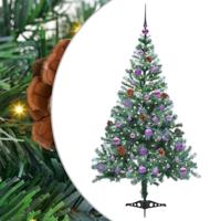 VidaXL Kunstkerstboom met 150 led groen 150 cm pvc en staal - thumbnail