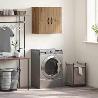 Wandkast artisanaal eikenkleurig 60 x 31 x 60 cm Bewerkt hout - thumbnail