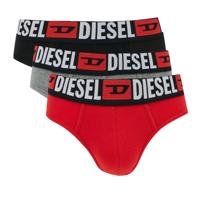Diesel Herenslips Andre 3-pack zwart-grijs-rood - thumbnail