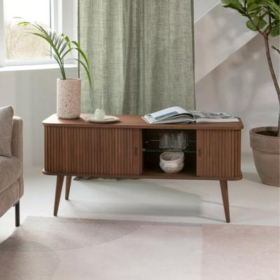 Zuiver TV-meubel 'Barbier' Walnoothout, 120cm, kleur Bruin Zuiver TV-meubel 'Barbier' Walnoothout, 120cm, kleur Bruin