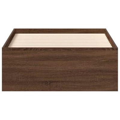 Bedframe bruin eikenkleur 75x190 cm