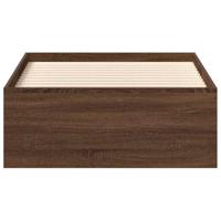 Bedframe bruin eikenkleur 75x190 cm - thumbnail