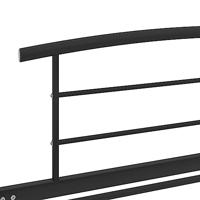 Bedframe metaal zwart 90x200 cm - thumbnail
