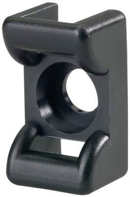 HellermannTyton KR6G5-PA66-BK (100) Bevestigingsvoet schroefbaar 151-24600 zwart 100 st.