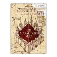 Harry Potter Magnetic A5 Notebook Marauders Map - thumbnail