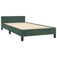 Bedframe zonder matras 120x200 cm fluweel donkergroen - thumbnail