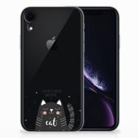 Apple iPhone Xr Telefoonhoesje met Naam Cat Good Day - thumbnail