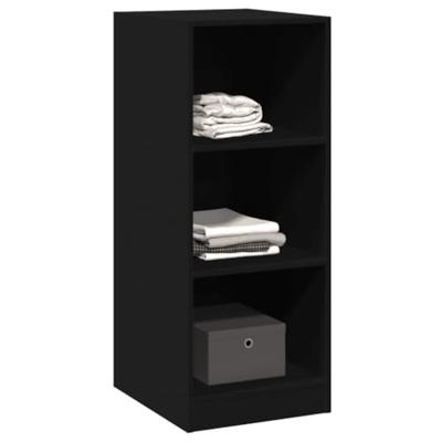 VidaXL Kledingkast 48x41x102 cm bewerkt hout zwart VidaXL Kledingkast 48x41x102 cm bewerkt hout zwart