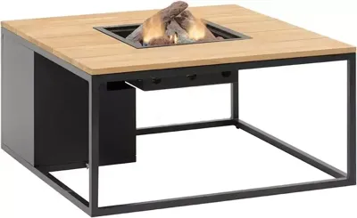 Cosi Fires vuurtafel cosiloft 100 lounge table anthracite/teak