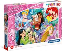 Clementoni legpuzzel super color disney prinses ii, 60st. - thumbnail