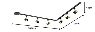 Lucide TRACK Starterset - 1-fase Railsysteem / Railverlichting - 2 meter - Zwart