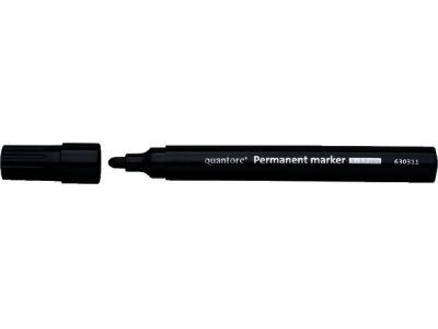 Quantore permanent marker 1-1,5mm rond zwart