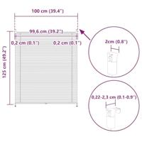 VidaXL Plisséjaloezie 100x125cm crème - thumbnail