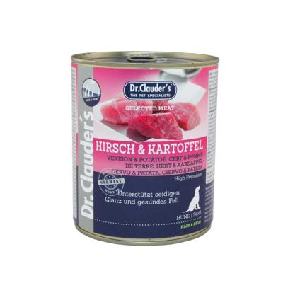 Dr. Clauder&apos;s hert met aardappel natvoer hond 6 x 800 g