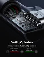 UGREEN USB Type C Kabel 90 Graden Ondersteunt Quick Charge 4.0/3.0/2.0 Snel Opladen Nylon Kabel Compatibel met Galaxy S21 S20 Note 10 A51, Redmi Note 9 Pro Note 9, Huawei P40 Pro P30 enz.(1M) - thumbnail