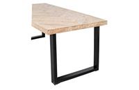 WOOOD Eettafel 'Tablo' Mangohout Visgraat, met U-poot, 200 x 90cm - thumbnail