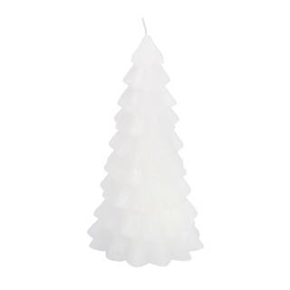 Kerstboom Kaars Wit 10x10x20cm