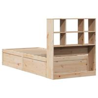 Bedframe zonder matras massief grenenhout 90x200 cm - thumbnail
