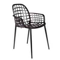 Zuiver Tuinstoel 'Albert Kuip' Aluminium, kleur Zwart - thumbnail