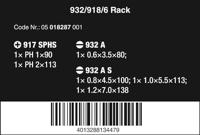 Wera 932 S/6 Schroevendraaierset Kraftform + houder - thumbnail