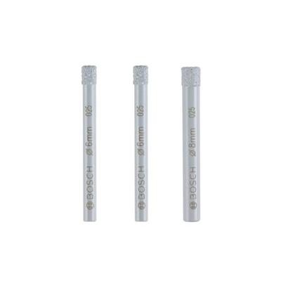 Bosch Accessories 2607011626 Glas- en keramiekboren 6 mm, 8 mm Gezamenlijke lengte 66 mm 1 set(s) Bosch Accessories 2607011626 Glas- en keramiekboren 6 mm, 8 mm Gezamenlijke lengte 66 mm 1 set(s)